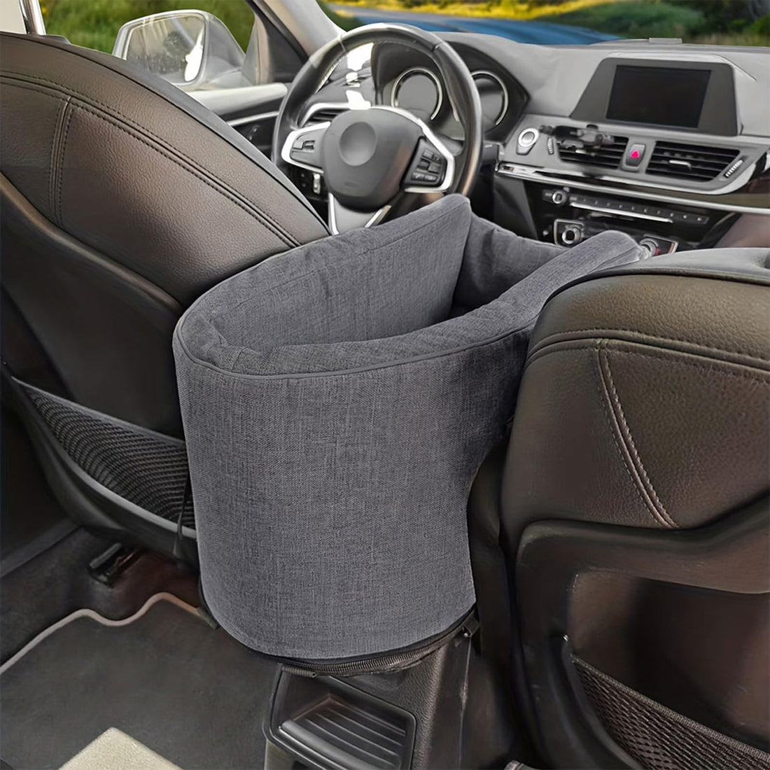 Secure Pet Car Seat - Comfort Travel Cushion with Safety Strap