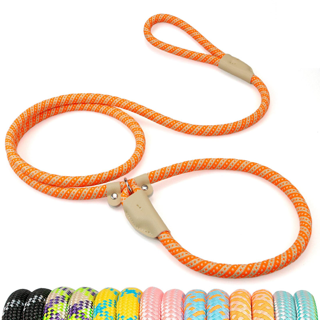 Secure Slip Leash - Reflective Training Lead with Comfort Grip