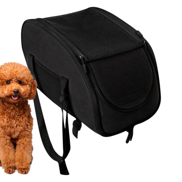 Secure Pet Car Seat - Ventilated Travel Carrier with Safety Straps