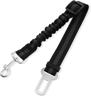 Secure Pet Car Harness - Adjustable Safety Belt with Bungee Buffer