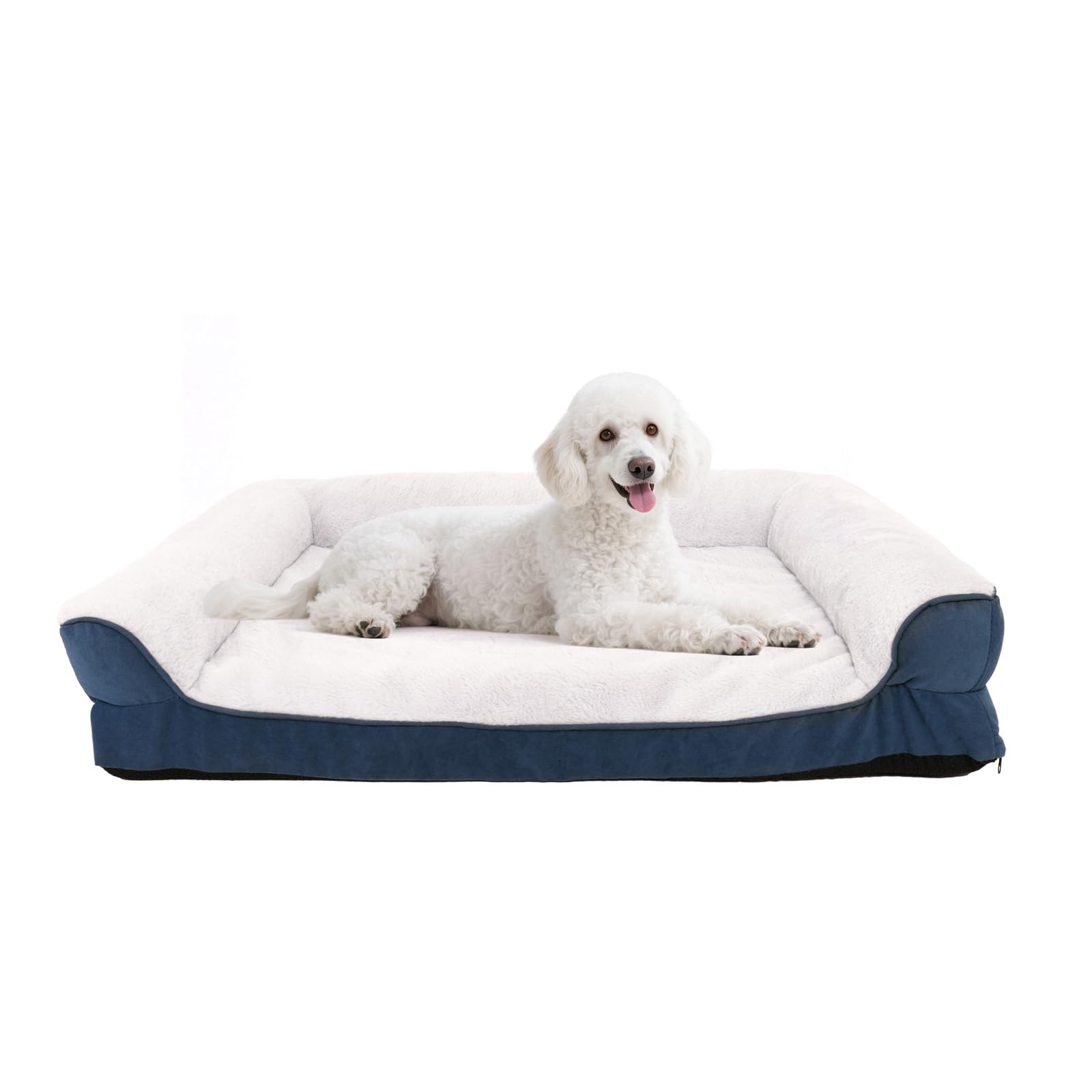 Supportive Dog Sofa Bed - Waterproof Pet Couch with Removable Cover