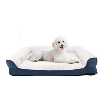 Supportive Dog Sofa Bed - Waterproof Pet Couch with Removable Cover