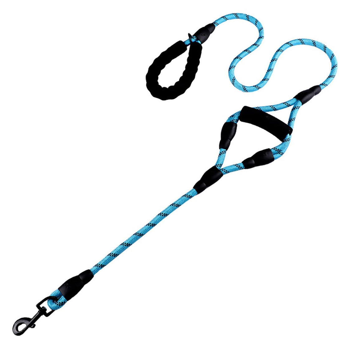 Secure Dual-Handle Leash - Reflective Training Lead with Padded Grips