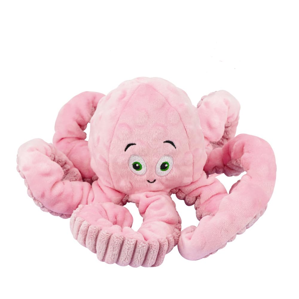 Playful Octopus Toy - Squeaky Plush with Stretchy Legs
