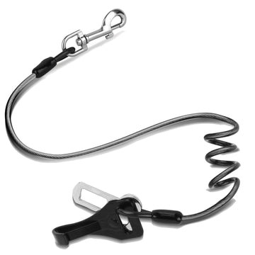 Secure Pet Car Harness - Chew-Resistant Steel Cable with Bungee Buffer