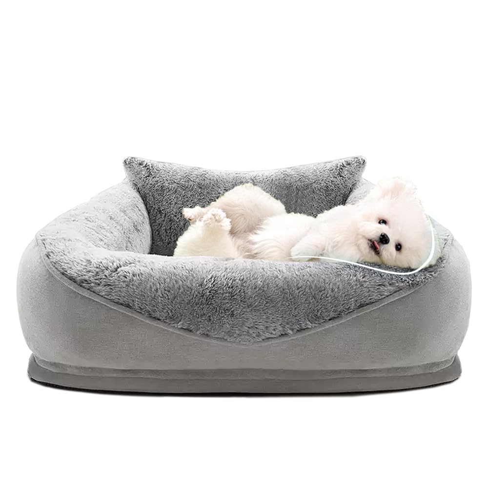 Supportive Pet Sofa Bed - Washable Orthopedic Bed with Waterproof Protection