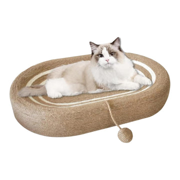 3-in-1 Cat Scratcher & Bed - Sisal Surface with Interactive Ball