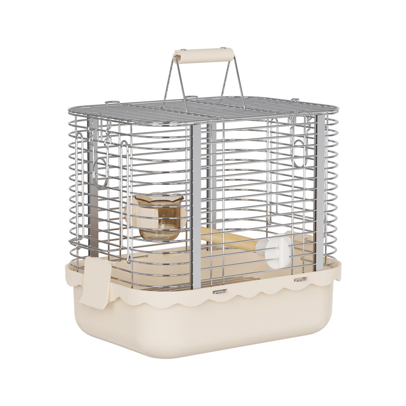 Portable Bird Carrier - Lightweight Travel Cage with Perch