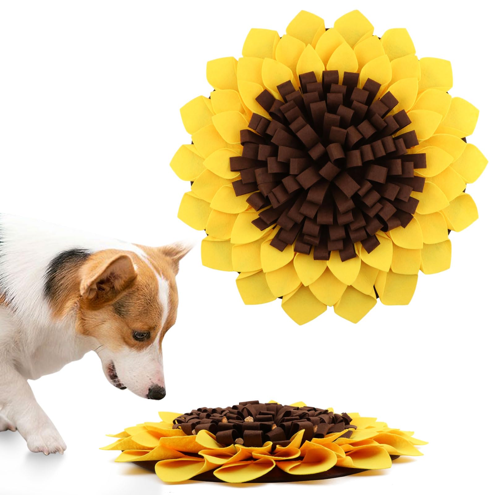 Floral Snuffle Mat - Interactive Foraging Pad with Anti-Slip Base