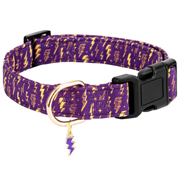 Elegant Pet Collar - Detachable Floral Accent with Soft Cotton