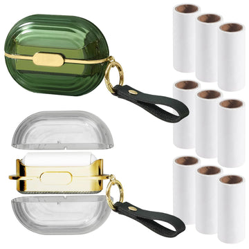 Double-Sided Lint Roller - Portable Pet Hair Remover with Strap