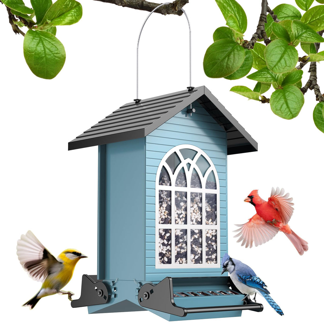 Squirrel Proof Bird Feeder - Weight-Activated Wild Bird Feeder