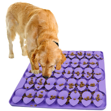 Interactive Snuffle Mat - Food-Grade Silicone Lick Pad with Suction Base