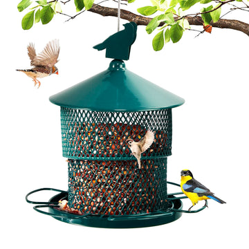 Retractable Bird Feeder - 360-Degree Feeding with Weather Protection