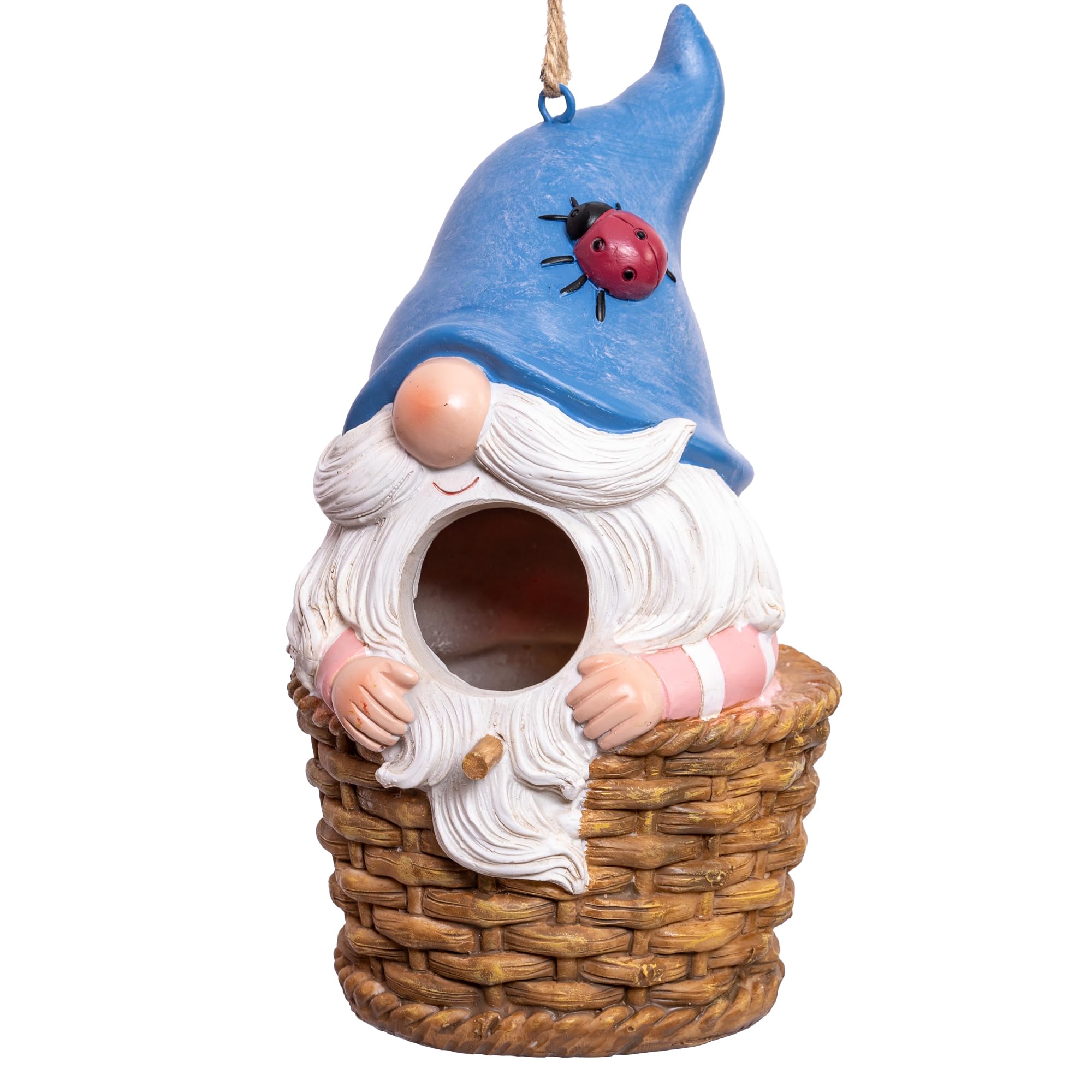 Resin Bird House - Hanging Garden Decor