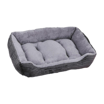 Comfort Pet Sofa Bed - Plush Velvet Couch with Removable Cover