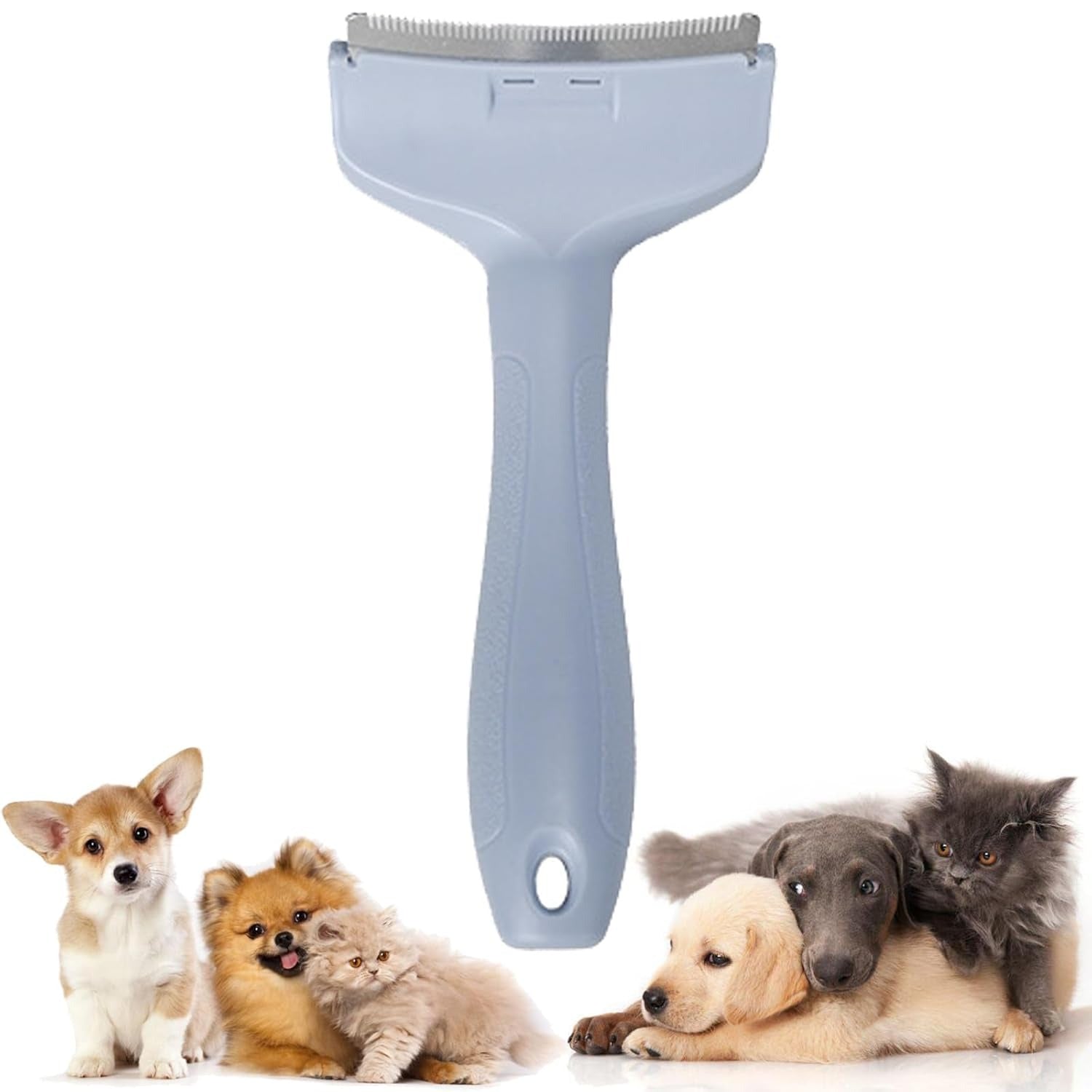 Comfort Deshedding Comb - V-Shape Grooming Tool for Loose Hair
