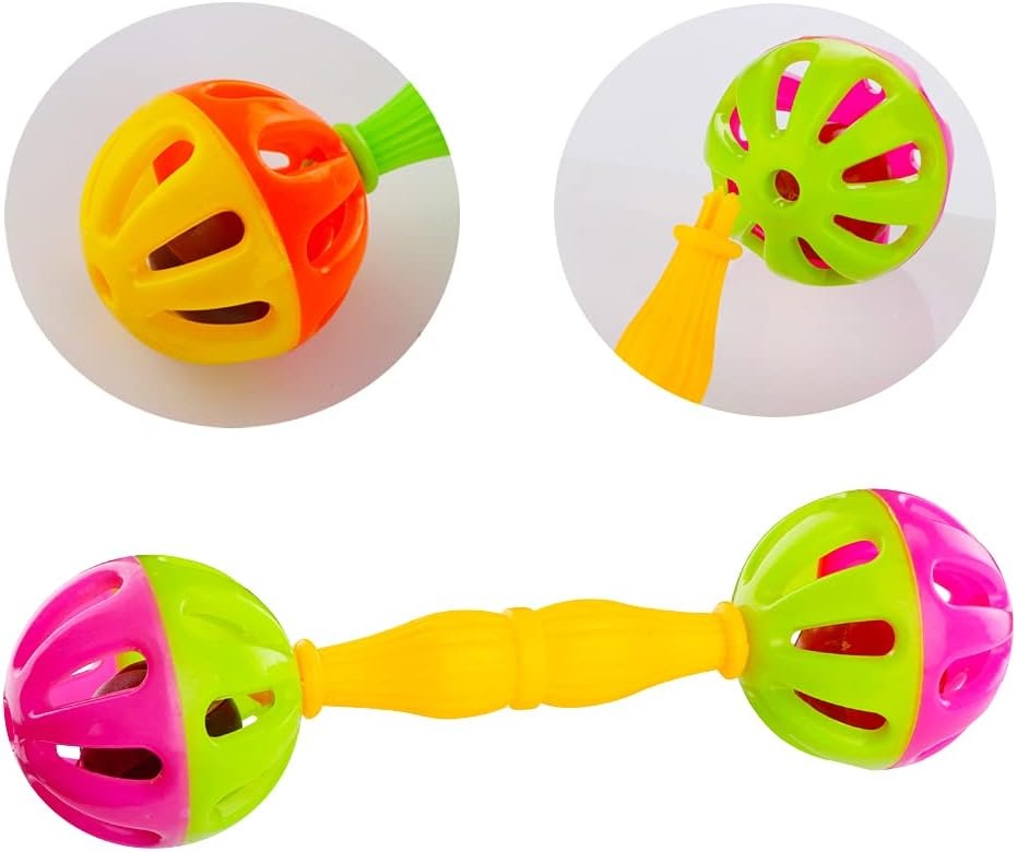 Barbell Foot Toys - 4 Pack Bird Chewing & Play Set